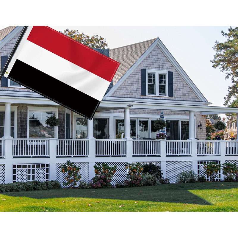 2×3 FT Yemen Flag,Medium 60×90 CM Yemeni Outdoor Banner,100D Decor,Doube