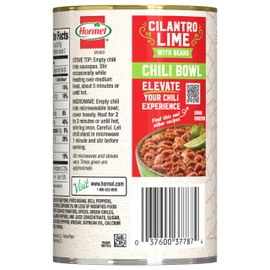 HORMEL Cilantro Lime Chili With Beans 15oz, 12-Pack
