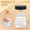 Glass Jars with Lids,Eco-Friendly Cosmetic Containers with Airtight Black Lids