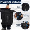 Haimont Rolltop Backpack for Men Women Water-Resistant Carry on Travel