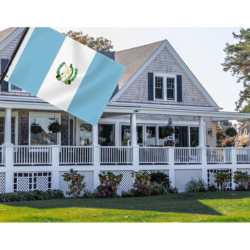 2×3 FT Guatemala Flag,Medium 60×90 CM Guatemalan Outdoor Banner,100D Decor,Doube