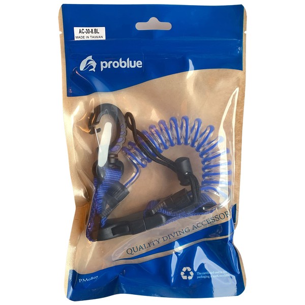 PROBLUE AC-30-8 Snappy Coil Diving Light and Digital Camera Holder