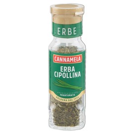 Cannamela, Linea Maxi Oro, Erba Cipollina Essiccata, Confezione da 10g, Sapore Delicato, Utile per Insaporire Insalate e Salse a Base di Yogurt, si Abbina a Formaggi, Torte Salate e Pesce
