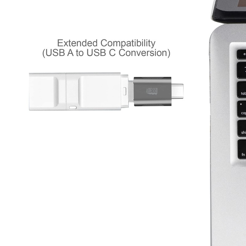 Adesso ADP-300-4 Female USB-A to Male USB-C Adapter