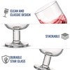 Bormioli Rocco Hosteria Set Of 6 Stackable Wine Glasses, 5.5