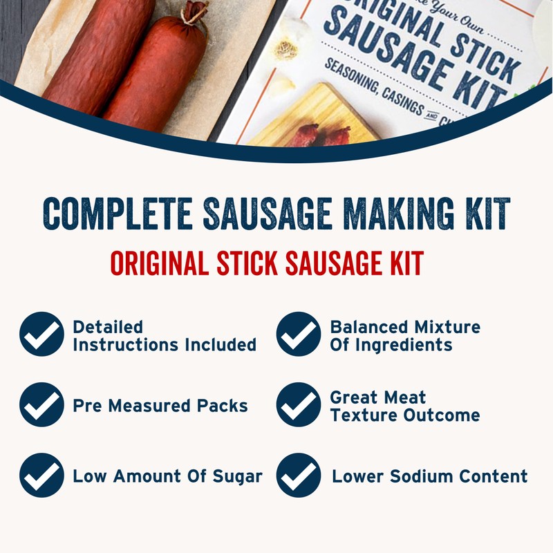 PS Seasoning Original Snack Stick Kit- Includes Snack Stick Sausage