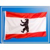 PHENO FLAGS Berlin Flag - Federal State Flag with Brass