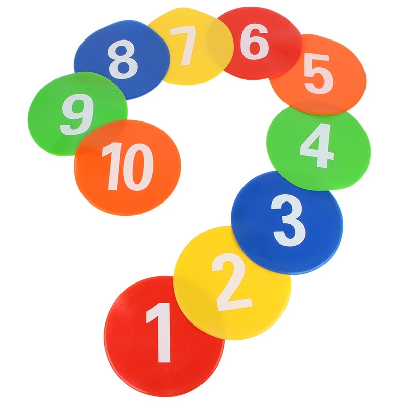 10 Pcs Football Training Equipment Signs Discs Signs Disc Markers