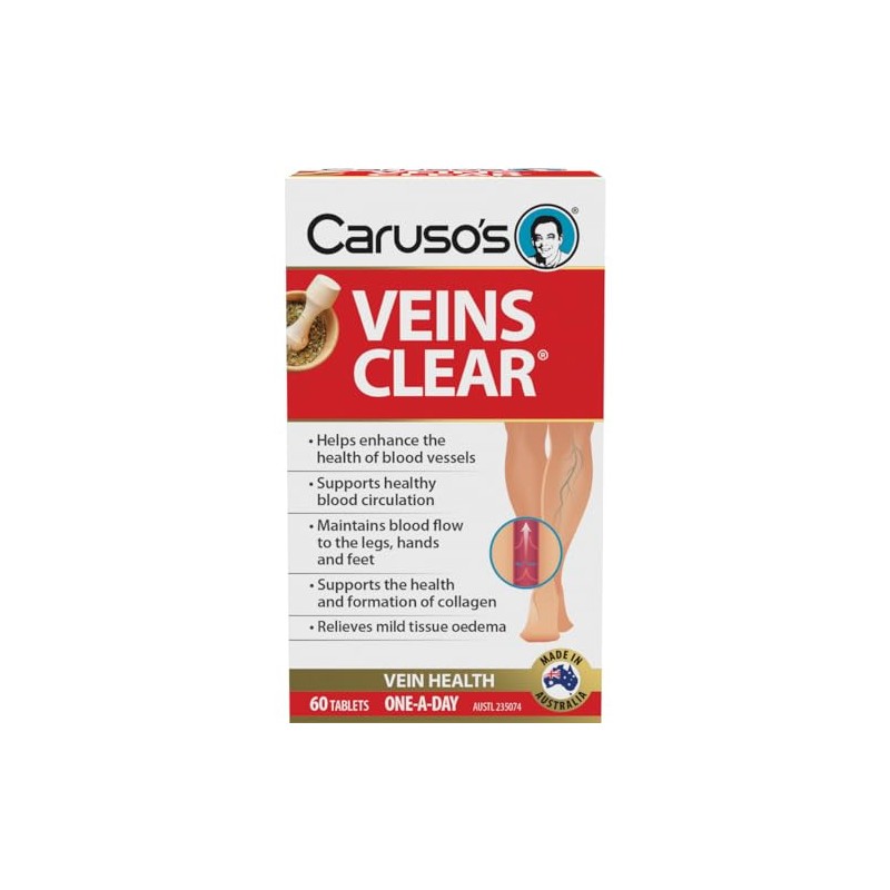 Carusos Veins Clear 60 Tablets