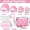 JOLCEEY 50pcs Hair Rollers with Clips, Jumbo Large Medium Small