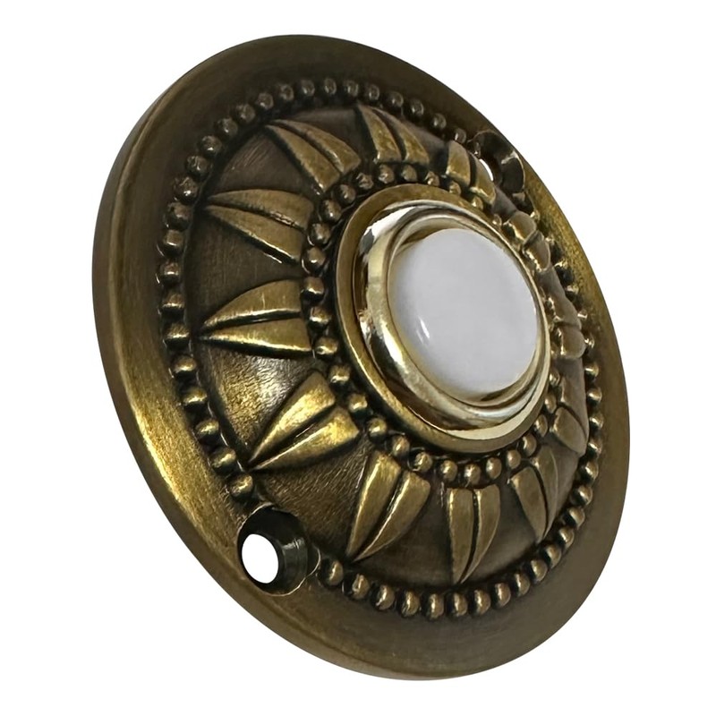 WESUA Wired Iron Classic LED Lighted Doorbell Push Button Switch