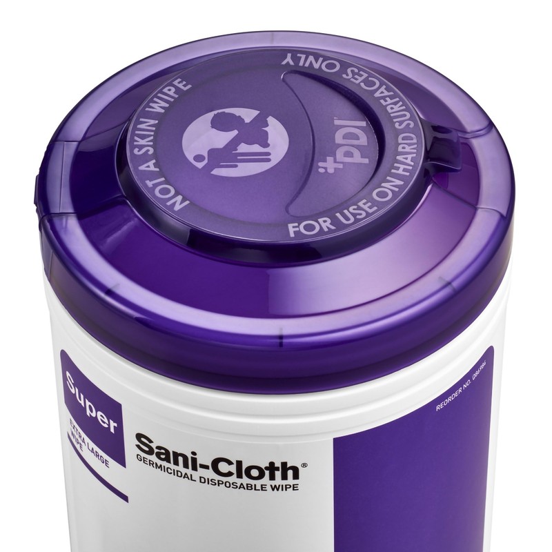 Super Sani-Cloth Surface Disinfectant Cleaner Wipe Canister Alcohol Scent 450