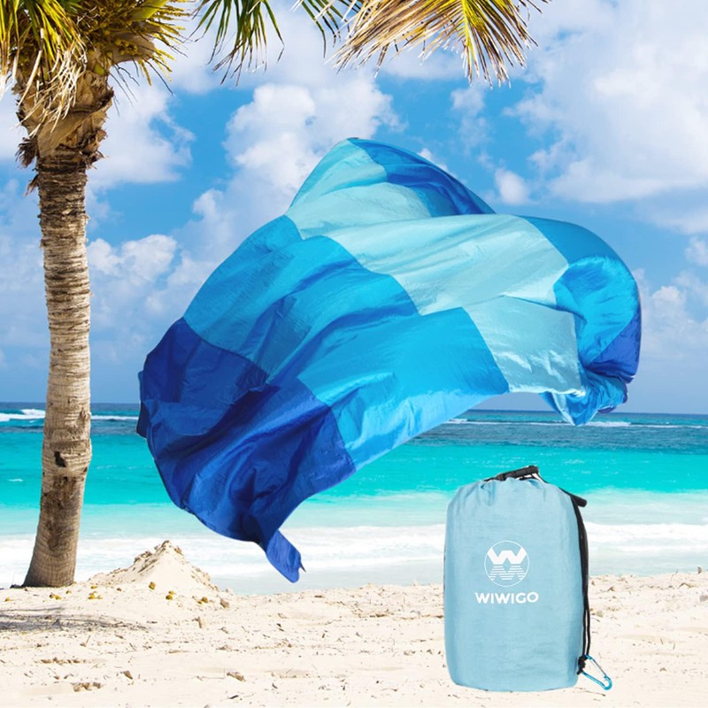 WIWIGO - Manta de playa impermeable a prueba de arena,