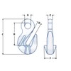 Lifting Chain Sling Grab Hook Grade 80 7MM - 32MM