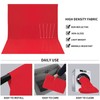 Easy-Going 5Wx7L ft Red Background Muslin Backdrop, Photo Studio, Collapsible