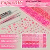 14000Pcs Pink Flatback Rhinestones and Pearls for Bedazzling Kit