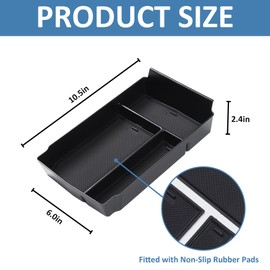 C COMCROSFLY Center Console Organizer Compatible with Honda CRV 2023 2024 2025, Hidden Center Console Tray, ABS Material Car Organizer, Car Console Organizer, Honda CRV Accessories