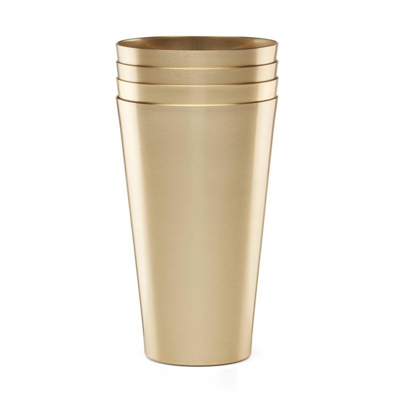 Cambridge EWMT04MTCB1BM 16 Oz Gold All-Purpose Cups, Set Of 4
