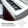 Vaguelly 52pcs Piano Keytops White Piano Keytops with Fronts Piano