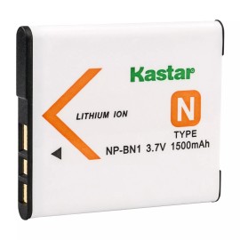 Kastar NP-BN1 BC-CSN Battery or Dual Charger for Sony Cyber-shot DSC-W560 W570 W580 TX5 - 1 Battery