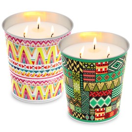 4 Pack Citronella Candles Outdoor and Indoor, 7Oz Soy Wax Candle in Medium Bucket for Patio Ledge Garden Yard Beach