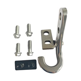 Rear Bumper Tow Hook Towing Bars Traction Fit for 2018-2024 2025 Jeep Wrangler JL JLU Accessories Stainless Steel Right Passenger Side Trailer Hitch Receiver (JL Right)