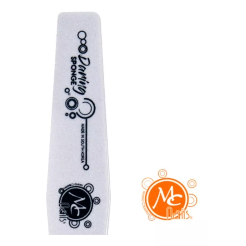 Mc Nails Lima Uñas Daring Esponge Profesional 180/220 12 Pzs