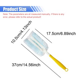 YoRise Duster Refills, Microfiber Cleaning Tools with 1 Handle, Heavy Duty Electrostatic Duster Replacement Head, Disposable Cleaning Supplies for Car, Kitchen, Bedroom, Furniture, Blinds (10PCS)