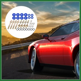 Motoforti Low Profile Engine Valve Cover Washer Bolt Kit Blue for Honda B-Series B16A2 B16A3 B17A1 B18C1 B18C5 Long-Lasting