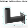 CHIUER 90° Perpendicular Tenon Adapter Square Pole Wall Mount Bracket