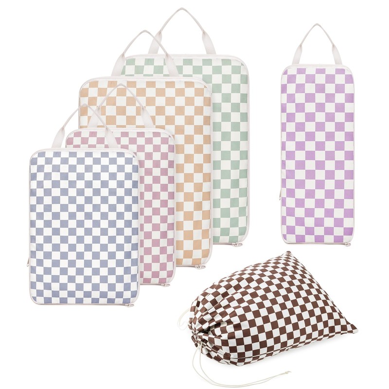 Narwey 6 Set Compression Packing Cubes for Backpack and Suitcases,
