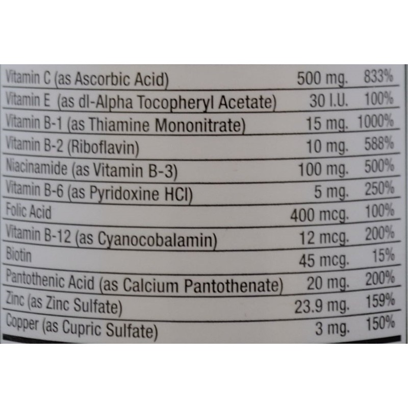 Stress Tab with Zinc High Potency Stress Formula with B-Vitamins,