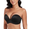 DotVol Strapless Push Up Bra Hand Shape Anti-Slip Padded Wireless