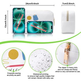 Crocheting Gifts for Crocheters Makeup Bag Crochet Lovers Gifts Knitting Gift for Christmas Crochet Gifts for Women Mom Grandma Aunt Knitting Lovers Gifts Cosmetic Bag Crochet Beginners Makeup Pouch