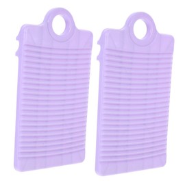 PACKOVE 2pcs Portable Plastic Washboard Ergonomic Handheld Scrubbing Board for Clothes Slip Laundry for Small Spaces for Travel and Home Use