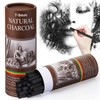 Gueevin 25 Pcs Willow Charcoal Sticks, Willow Charcoal, Artists, Beginners,