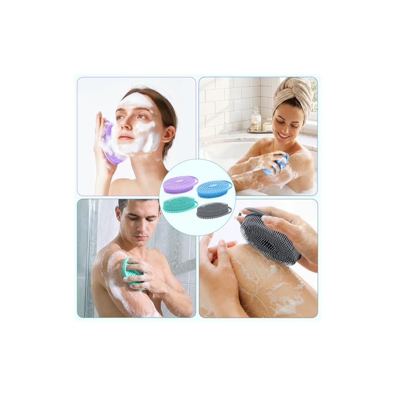 Depurador Corporal Silicona Unidades Limpiador Doble Cara Hombres Mujeres Baño