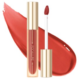 FOCALLURE Glasting Water lip Tint,Non-Sticky Long Lasting Liquid Lipstick,High Shine,Vivid 16 Colors,Glossy Finish Lipgloss for Daily Use