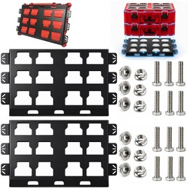 Muscovite Mounting Plate Compatible with Milwaukee Packout Accessories for Wall, Truck Bed Mount - Heavy Duty Pack Out Tool Box for Storage and Organization System