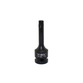 TEMO T50 3 Inch (76 mm) Long Torx Star 6 Point Black Impact Bit Socket Auto Repair Tool 1/2 Inch (12.7 mm) Square Drive