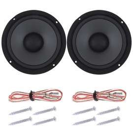 DriSentri 2 Pieces 6.5 Inch 600W 2-Way Car HiFi Coaxial Speaker Vehicle Door Auto Audio Music Stereo Full Range Frequency Speakers with Wires and Screws