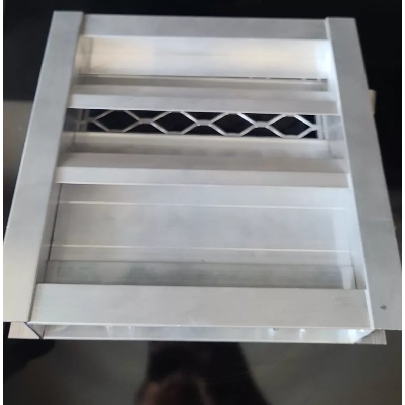 Ruskin ELF15J 8" x 8"Airflow Damper - Stationary Louver Vent