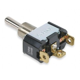 Carling Technologies Toggle Switch, Number of Connections: 3, Switch Function: Momentary On/Off/Momentary On - 6FC54-73