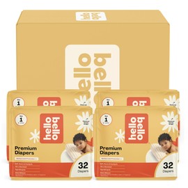 Hello Bello Diapers, Size 1 (8-12 lbs) Superstars - 128 Count Value Pack of Premium Disposable Baby Diapers, Hypoallergenic with Soft, Cloth-Like Feel