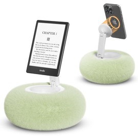 SupeDesk Magnetic Phone Pillow Stand, Adjustable Phone Holder for Bed,Lap,Desk, Cozy Phone Pillow Holder with Bowl and Suction Cup Bottom, Compatible with 3.5-7" Phones/E-Readers/Kindles, Green