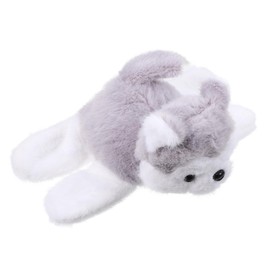 BESPORTBLE Cute Husky Plush Snap Bracelet for Adorable Puppy Stuffed Animal Slap Bracelet Soft and Fun