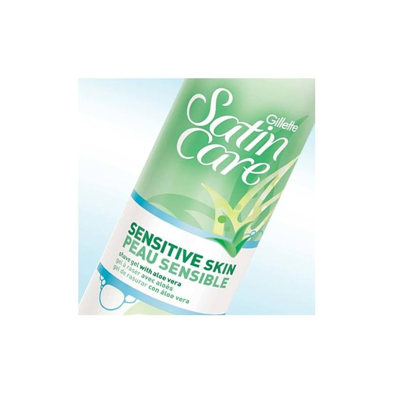 Gillette Venus Gel de afeitado de piel sensible Satin Care