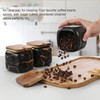 Spice Jars Set, 3 Pieces Ceramic Sugar Bowl with Lid
