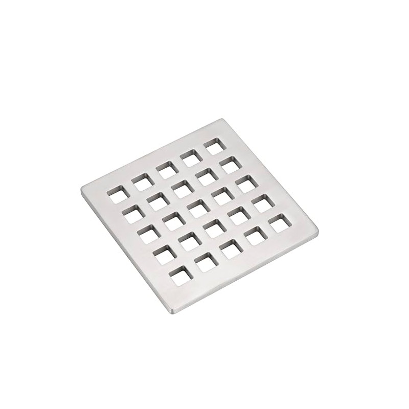 Holge 3.75 Inch Square Shower Drain Cover 5mm Thick Floor