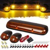 Partsam 3PCS Amber Cab Roof Running Marker Lights +5xT10 5050